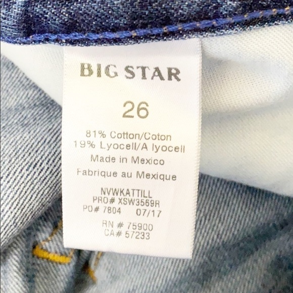 Big Star Nova XVI Kate Straight Distressed Jeans - Picture 10 of 11